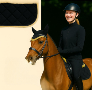 Tapis de selle demi-coussin en gel couleur unique, qualité supérieure, pour chevaux, vente en gros, impression personnalisée, fabricant ODM 2026 avec OEM - Product Image 6