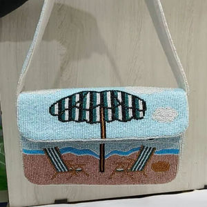 Sac fourre-tout personnalisé en perles, broderie artisanale de perles de rocaille, style universitaire, cadeau, logo personnalisé, fermeture éclair - Product Image 4