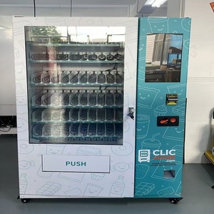 Máquina expendedora automática de snacks con pantalla de vidrio, lector de tarjetas, pago por QR y selección flexible de productos para mayor comodidad. - Product Image 2