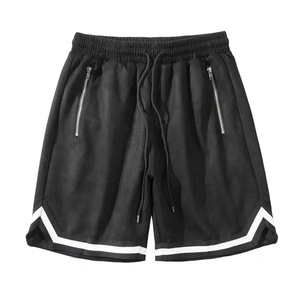 Pantalones Cortos Deportivos para Hombre 2026, Color Verde Oliva, con Bolsillos con Cierre, Cintura con Cordón, Tejido Transpirable de Poliéster, Estilo Casual - Product Image 5