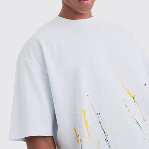 T-shirts pour hommes de haute qualité, surdimensionnés, à épaules tombantes, 100% coton, écologiques, respirants, personnalisables, tissu confortable - Product Image 2