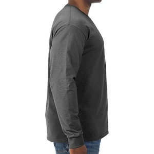 <b>Men</b> <b>Long</b> Sleeve Work T-Shirt Durable Crew Neck Cotton Tee Uniform & Daily Wear Top - Product Image 5