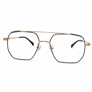 Montures de lunettes en titane pour hommes, anti-lumière bleue UV420, carrées, monture intégrale, légères, titane pur, sur mesure, RX, OEM, ODM - Product Image 2