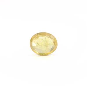 Natural Yellow Sapphire 3.3 Carat Oval Cut Loose Gemstone for Fine Jewelry - Product Image 2