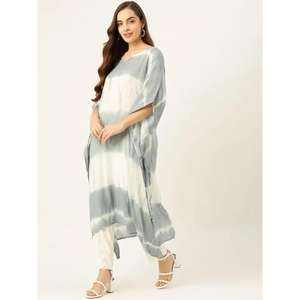 Caftán Tie Dye Hecho a Mano de Primera Calidad, Recién Llegado, Manga 3/4, 100% Algodón, Otoño, Luce Tu Estilo Elegante - Product Image 3