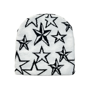 Confortable Hommes Beanie Caps Couleur Rayé Conception Logo Personnalisé Fait Chapeaux D'hiver 100% Coton Adultes Unisexe Beanie Cap - Product Image 5