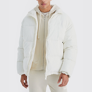 Chaqueta Acolchada Personalizada Resistente al Viento para Hombre, Parka Gruesa con Relleno de Plumón y Forro Interior Suave para Uso en Exteriores Fríos - Product Image 1