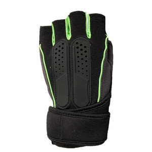 <b>Half</b> Finger Fitness Gloves Black Pink Neoprene Breathable Non <b>Slip</b> Adjustable Wrist Strap Gym Weight Lifting Unisex - Product Image 2