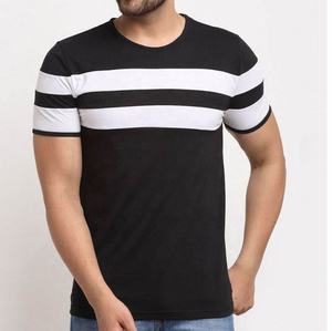T-shirt d'été en coton pour hommes, couleur unie, design personnalisé, col en O, vêtements décontractés pour hommes, t-shirt pour hommes avec logo personnalisé - Product Image 2