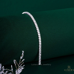Pulsera de Moissanita de Corte Ovalado con Certificación IGI de Lujo para Mujer, Disponible en Oro de 9K, 10K, 14K y 18K - Product Image 2