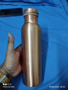 Copper <b>Bottle</b> 100% Original Copper Kitchen and Tabletop Drinkware Pure Copper Water <b>Bottles</b> Available at Affordable Price - Product Image 4