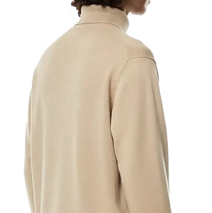 Collection Hiver Haut de Gamme : Pull Col Roulé en Cachemire Beige pour Homme, Manches Longues, Tricoté, Idéal Automne - Vente en Gros - Product Image 5