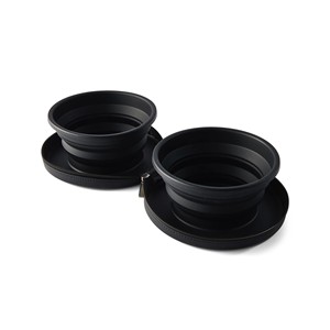 Sac de voyage pliable en fibre de silicone avec fermeture éclair, imperméable et durable, bol d'eau pour chien et chat, 2 pièces - Product Image 2