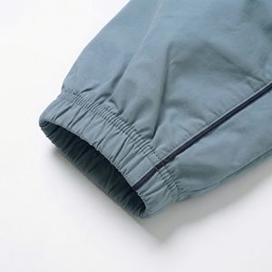 Survival Pro Coupe-vent léger à capuche — Veste à fermeture éclair intégrale bleu mat/vert sarcelle |   Coupe-vent, pliable, OEM/ODM, marque privée - Product Image 5