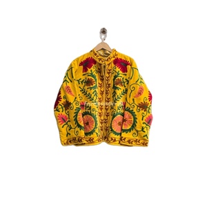 Uzbek Floral Embroidery Jacket <b>Coat</b> Boho Chic Jacket Uzbek Suzani Jacket With Inside Cotton Lining Women's <b>Coat</b> - Product Image 1