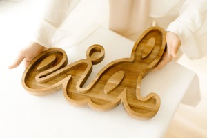 Elegant Wooden Eid Serving Tray Perfect 'For <b>Gifting</b> <b>Hampers</b> And Hosting Guests During Ramadan Eid Celebrations - Product Image 6