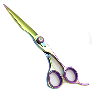 Tijeras de Corte de Pelo Profesionales KOUNAIN de 7.0'' para Diestros, Rectas y Afiladas, Mango de Acero Inoxidable, Color Dorado Plasma - Product Image 2