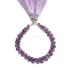 Perles de pierres précieuses saphir rose naturel de qualité supérieure en forme de coeur à facettes 6 pouces 4x4 5x5 MM pour la fabrication de bijoux - Product Image 2