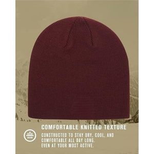 Unisex Solid Color Acrylic Knitted <b>Beanie</b> Breathable Quick Dry Flexible Adjustable Winter <b>Hat</b> Embroidery Rhinestone for Outdoor - Product Image 5