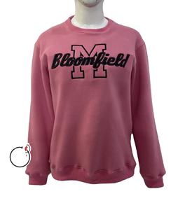 Sudaderas bordadas de cuello redondo con logotipo personalizado de alta calidad para mujer, camisa de peso pesado de diseño personalizado para mujer - Product Image 1