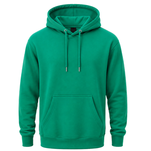 Men’s Custom Jade <b>Green</b> Pullover Hoodie Long Sleeve Regular Fit Fleece Sweatshirt with Drawstring Hood Kangaroo Pocket sportwear - Product Image 1