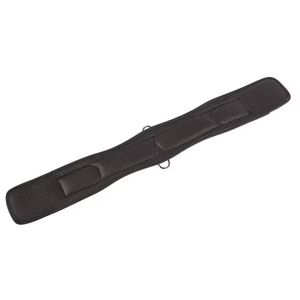 Cincha para Caballo de Microfibra Marrón con Anillas Metálicas Dobles y Cierre de Hebilla - Product Image 1