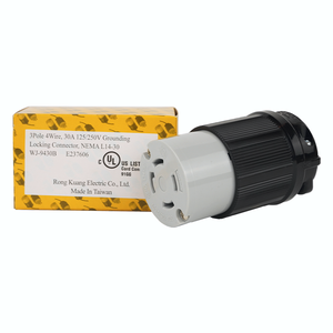 ปลั๊กแบบหมุนล็อค Hubbell รุ่น WJ-9430B สำหรับงานอุตสาหกรรม มาตรฐาน NEMA L14-30 30 แอมป์ 125/250 โวลต์ ได้รับการรับรองมาตรฐาน CUL REACH - Product Image 5