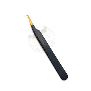 Pinzas Profesionales de Acero Inoxidable para Extensión de Pestañas con Punta Suave, Pinzas Duraderas Antiestáticas para Pestañas y Cejas - Product Image 4