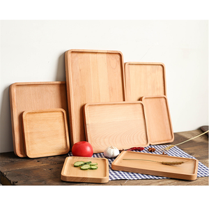 Plateau de service en bois rectangulaire, design minimaliste, fait main, plateau en bois massif, passe au lave-vaisselle, qualité alimentaire, respectueux de l'environnement - Product Image 6