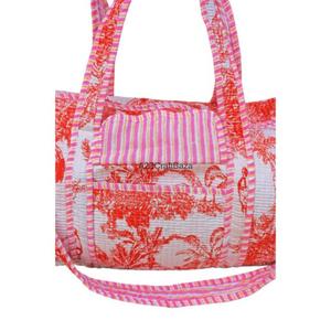 Bolsa de Viaje de Algodón Ecológica, Estilo Vintage, Ligera y Duradera, Gran Capacidad, Cierre de Cremallera, Multiusos, para Playa y Uso Diario - Product Image 5