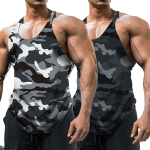 Camisetas sin mangas de cuello alto para hombre, 100% algodón no tejido, corte formal, longitud regular, estilo vintage lavado, con estampado de leopardo en la parte delantera - Product Image 4