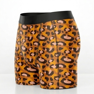 Caleçons de compression personnalisés pour hommes en gros, avec cordon de serrage en toile, respirants, séchage rapide, 100 % polyester, sous-vêtements de sport - Product Image 4