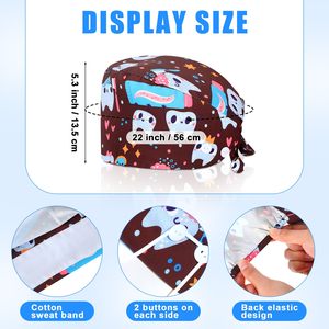 Unisex New Style <b>Nurse</b> Scrub Caps High Quality Material Breathable Quick Dry Comfortable Hair Protection Medical Use Customized - Product Image 3