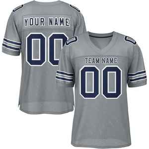 Nouvelles tenues de football sublimées, maillots de football entièrement personnalisés, maillots de football américains en mesh, vêtements pour hommes, maillots de football de France - Product Image 6