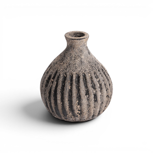 Rustic Terracotta Clay Handmade Matte Ceramic Flower <b>Vase</b> Aesthetic Home Decor Tabletop Decoration - Product Image 1
