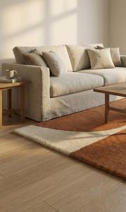 Alfombra Moderna de Lana, Decorativa, Hecha a Mano, Antideslizante, de Pelo Medio, Suave y Abstracta, para Hogar, Hotel u Oficina, Hecha en India - Product Image 4