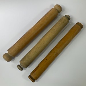 Rodillo de amasar de madera vintage, c. 1900-1930. Madera de haya o olmo. Rodillo de Repostería Grande Regalos Retro para Reposteros Caseros. Panadería Profesional Rolli - Product Image 4