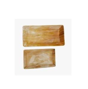 Plateau de service rectangulaire en corne de buffle, design personnalisé, luxe, pour fruits et aliments, le plus vendu - Product Image 5
