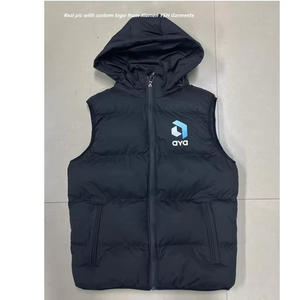 เสื้อกั๊กพัฟเฟอร์น้ำหนักเบาแบบกำหนดเองสำหรับฤดูหนาวบุขนเป็ดสำหรับผู้ชาย เสื้อโค้ทขนเป็ดแบบใหม่สำหรับผู้ชาย เสื้อกั๊กพัฟเฟอร์แบบไม่มีแขนสำหรับกิจกรรมกลางแจ้ง - Product Image 2