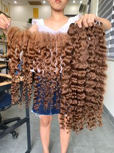 Extension de tissage de cheveux Remy humains vietnamiens 100% non transformés de 8 pouces 13x4 cheveux humains frisés frontaux eurasiens frisés - Product Image 2