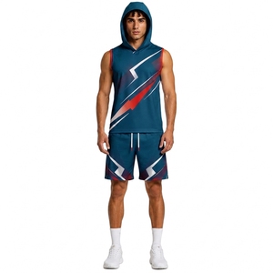 Custom <b>Athletic</b> 7 on 7 Hooded Sleeveless Jersey Set for Team Training and Competition - Product Image 1