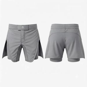 Shorts de MMA Gladiator à longueur courte avec impression par transfert thermique, en Spandex/Polyester, couleur unie, par RIVIAN ATLANTIC - Product Image 1