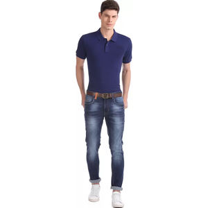 Camisetas tipo polo con cuello negro para hombre con logotipo bordado, camisetas tipo polo para hombre, camisetas tipo polo de algodón, tallas grandes - Product Image 5