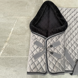 ผ้ากำมะหยี่200กรัมพรมม้าฤดูหนาวที่มั่นคงพร้อมซับในขนแกะขั้วโลกหลากสี - Product Image 4