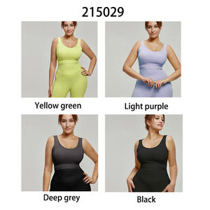 Ropa Deportiva para Mujer, Camiseta de Yoga sin Costuras de Color Sólido, Manga Larga, Top Corto para Entrenamiento, Secado Rápido, Transpirable, Conjuntos de Yoga - Product Image 2