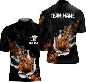 Custom Made Sublimated <b>Bowling</b> Polo Shirts Cheap <b>Bowling</b> Jersey - Product Image 5
