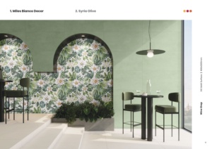 Color full DG Matt Surface syrian Olive decor tiles Porcelain <b>Wall</b> Tiles Tropical Floral Design Interior Surface - Product Image 3