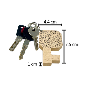 <b>Customized</b> Decorative Wooden <b>Key</b> <b>Ring</b> Phone Holder Colorful Charm for Gifts - Product Image 2