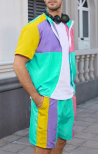 Conjunto cortavientos de moda a precio económico, conjunto de 2 piezas, chaqueta cortavientos, chándal de nailon para hombre - Product Image 6