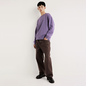 Super Selling Men's Breathable 100% Cotton Fleece Hooded Pullover Sweatshirts Regular Fit Pocket Solid Sequin Patches Front <b>Back</b> - Product Image 5